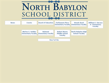 Tablet Screenshot of northbabylonschools.net